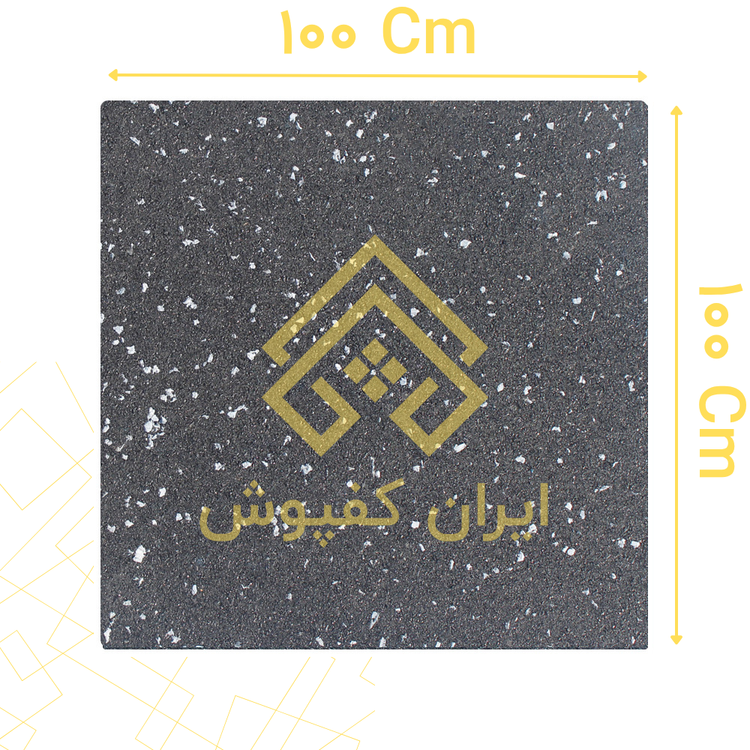 کفپوش گرانولی 30 میل ابعاد 100*100 رنگ دانه سفید